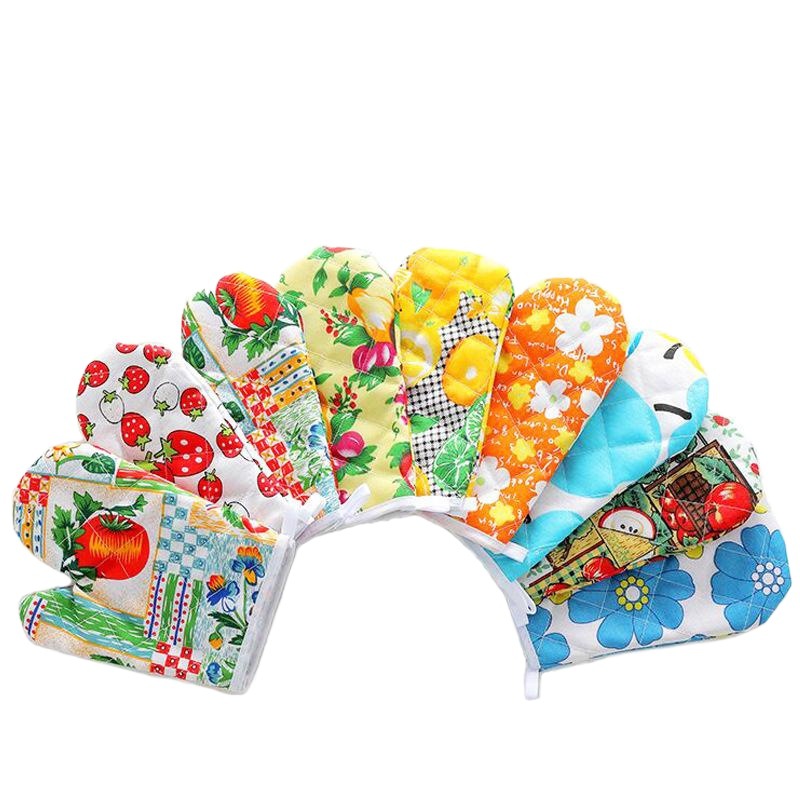 Solo horno de microondas guantes de aislamiento térmico engrosada horno anti-scald guantes de cocina de silicona para hornear guantes anti-calor