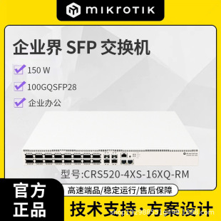 Mikrotik CRS520-4XS-16XQ-RM enterprise class 10 Gigabit switch brand new original