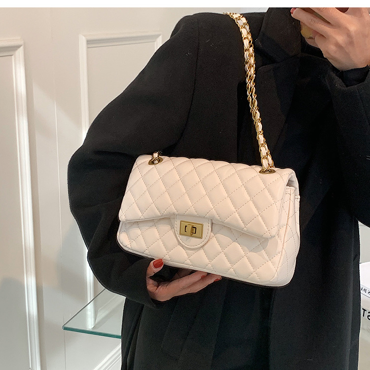 Small Bag 2021 New Bag Female Autumn And Winter Rhombus Chain Messenger Bag Wholesale display picture 1