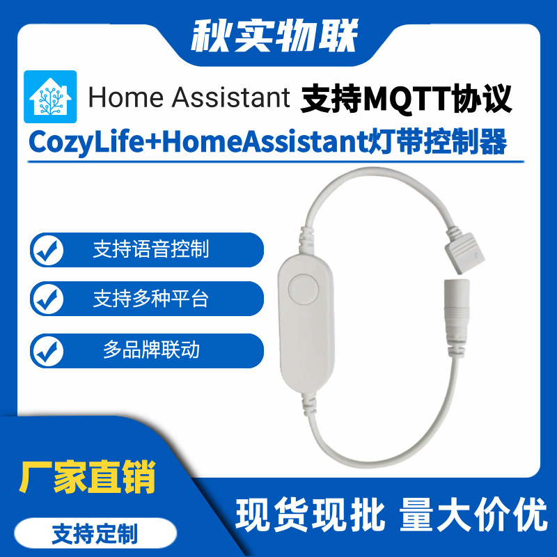 CozyLife+HomeAssistant灯带控制器智能RGB 12V七彩灯带LED控制器