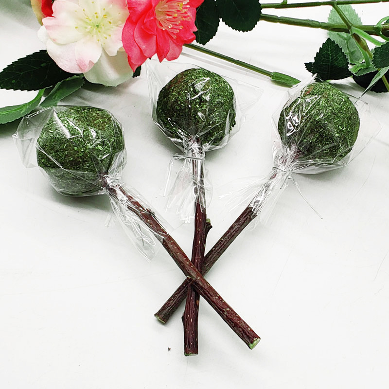 Timothy Teething Snacks Toys Grass Balls Rabbit Food Hamster Food Teething Ball Snacks Little Hamster Cute