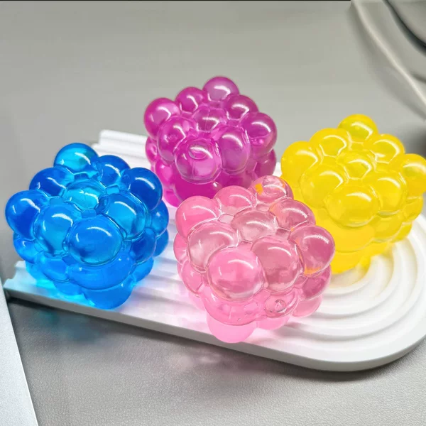 Cross-Border New Square Magic Cube Squishy Stress Relief Toy, Maltose Silicone Small Toy, Creative and Unique Stress-Relief Novelty