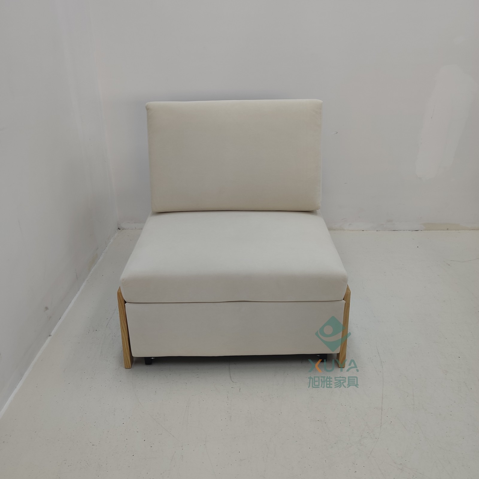 Sofá cama de una sola persona plegable multifuncional, sala de estar balcón, almuerzo sin lavado, sofá cama de tela de tecnología