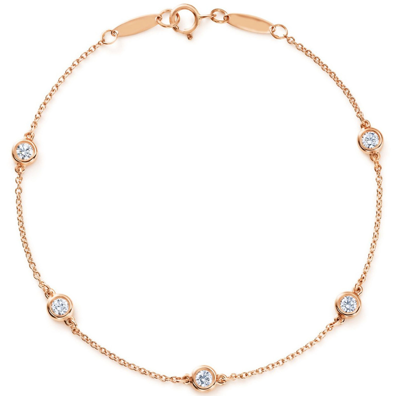 Fashionable Ins-Style Cultured Zircon Bracelet for Women, Round Rose Gold Bracelet with a Sense of Design, Light Luxury and High-End Feel Fashionable Ins-Style Cultured Zircon Bracelet for Women, Round Rose Gold Bracelet with a Sense of Design, Light Luxury and High-End Feel