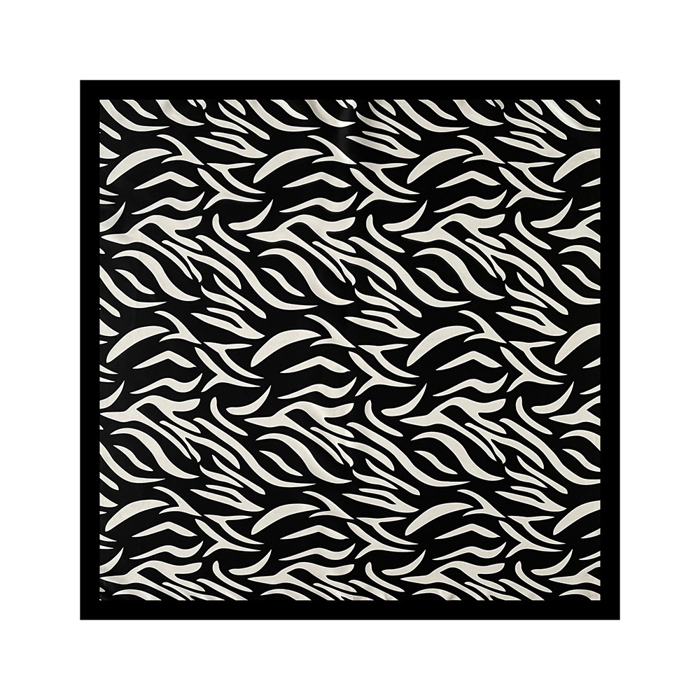 Large Silk Square Scarf For Women Animal Print Luxurious Hijab_voghion.com