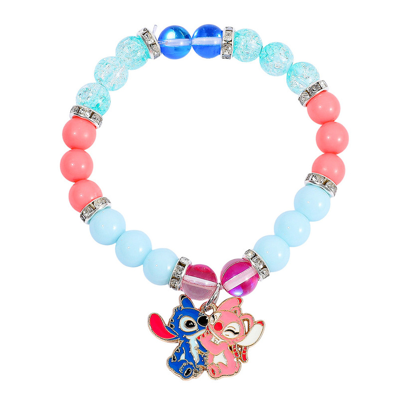 Cross-Border Hot-Selling Cartoon Animation Cute Stitch Bracelet Fashion Creative Charm Ladies Zinc Alloy Beaded Jewelry Cross-Border Hot-Selling Cartoon Animation Cute Stitch Bracelet Fashion Creative Charm Ladies Zinc Alloy Beaded Jewelry