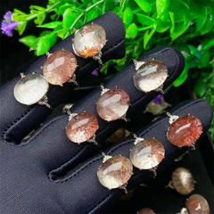 天然の古い鉱山の色の幽霊の指輪の水頭の足の表皮の滑らかなデザインの独特な緑の幽霊のファッションの百合の卸売り