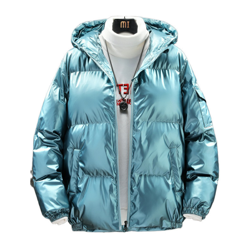 Al por mayor en el extranjero comercio electrónico AliExpress plumón chaqueta de algodón chaqueta de invierno hombre chaqueta de algodón recubierto brillante tamaño grande