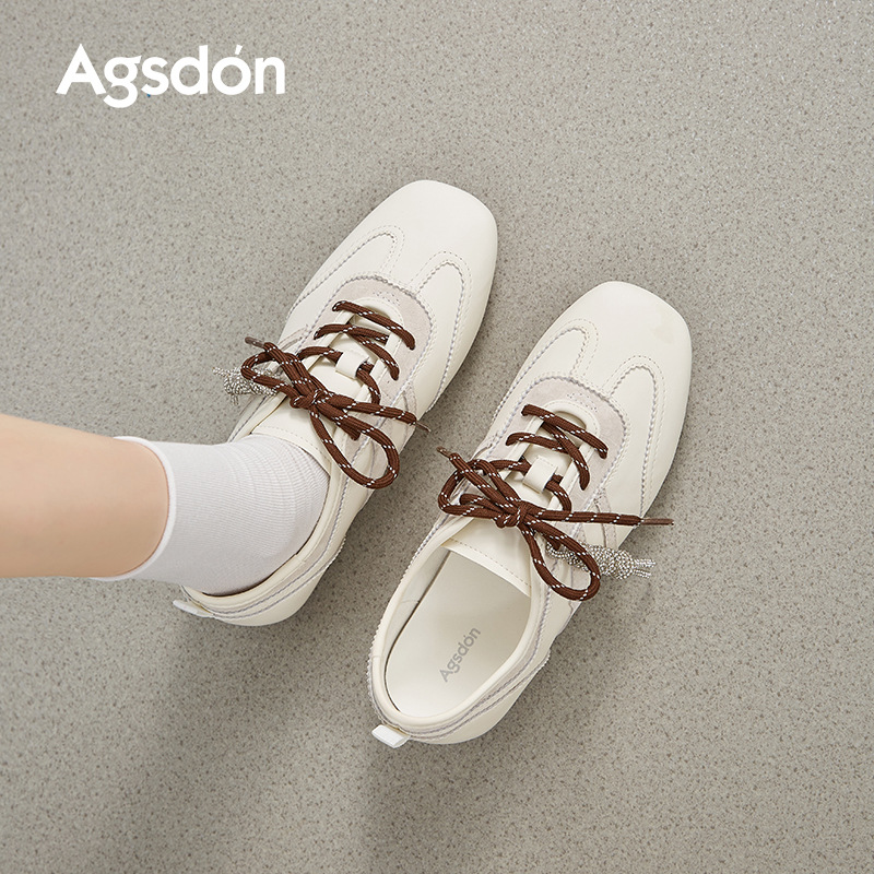 Zapatos de entrenamiento de ballet para mujeres 2025 nuevos deportes de otoño zapatos blancos ligeros zapatos de carreras planas