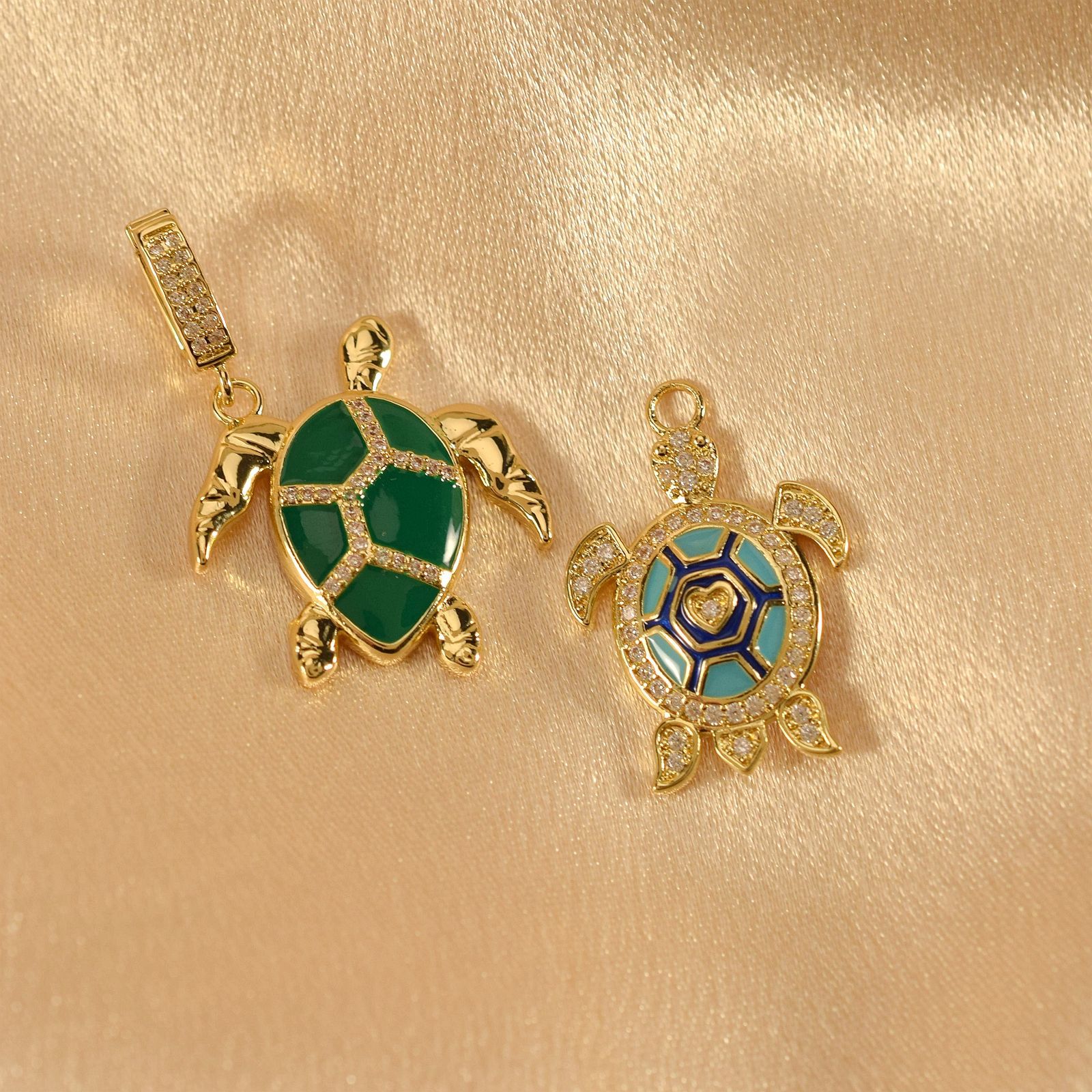 No Chain Chain Material 1 Piece Quantity 1 Piece Copper Tortoise Elephant Polished Pendant