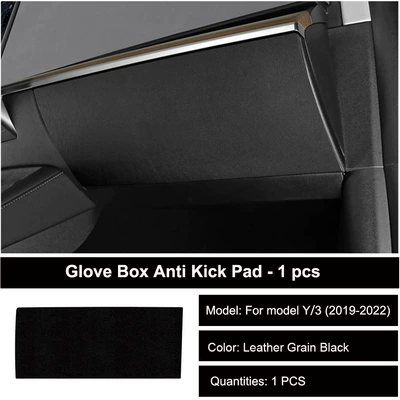Other Automotive Interior Supplies | fiber interior decoration protection protective - 2019-2022-model-y-3-storage-box-leather-black