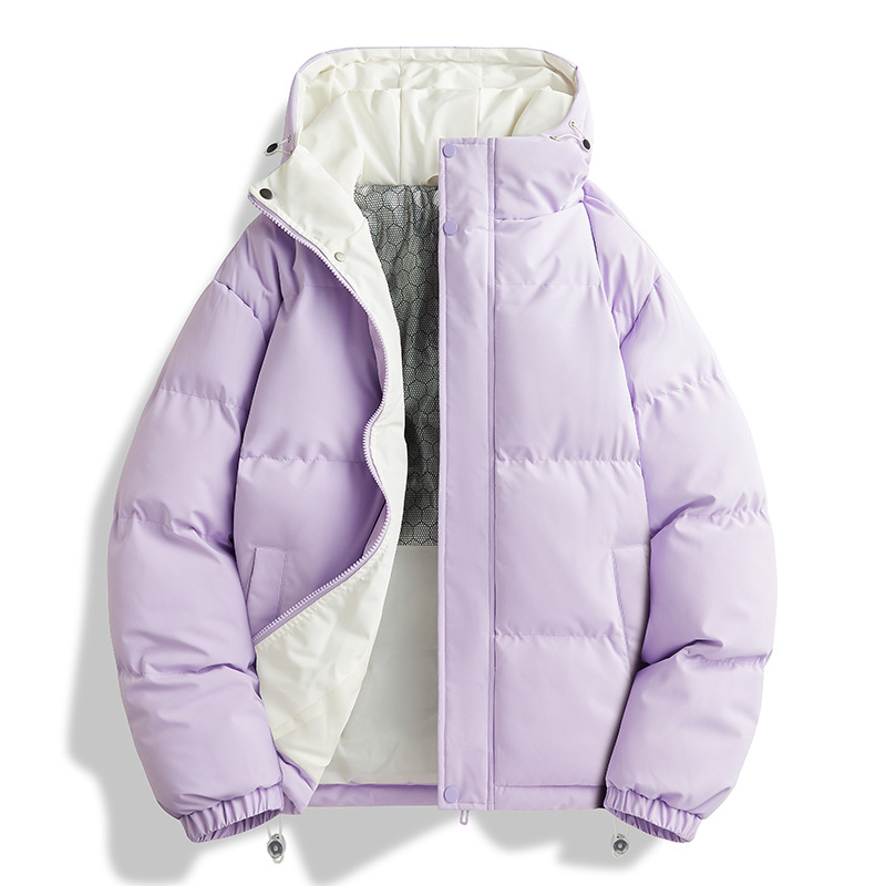 Trajes de algodón encapuchados transfronterizos para hombres invierno 2025 nueva chaqueta de algodón caliente gruesa para parejas abrigo de algodón plumón image 10