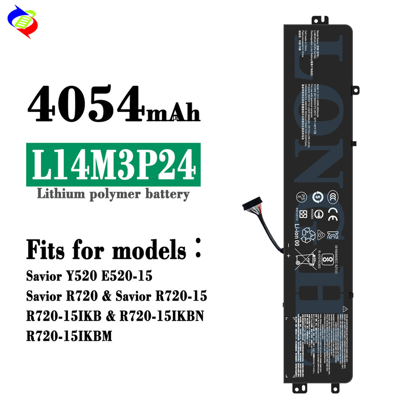 Suitable for Lenovo Savior Y520 E520-15/R720/Xiaoxin 700 Notebook Battery L14M3P24