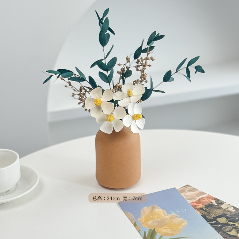 롤랜드 유칼립투스 잎 [무료 갈색 꽃병 + 장식 카드 2장]