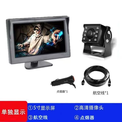 Hd Monitor with 2-Channel Video, Car display - 5inch-hd-screen-24v-minibus-15m-aviation-line