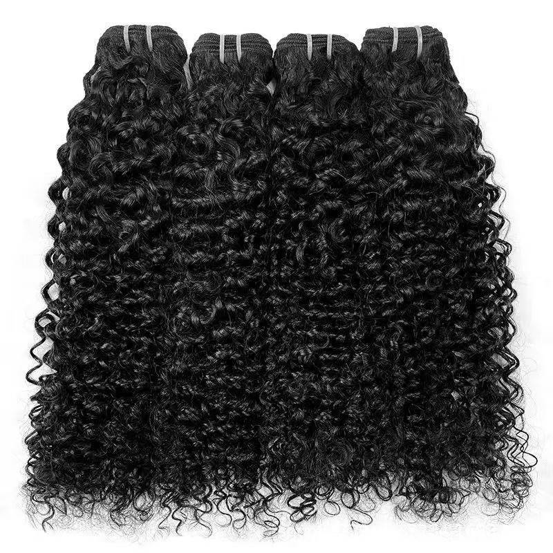 Cortina de Cabello Onda de Agua de Cabello Humano Real, Se Puede Teñir y Rizar, para Mujer image 4