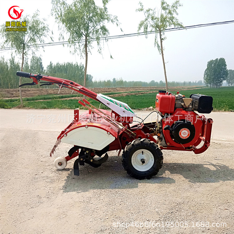 河北热销小型多功能田园管理机旋耕施肥精播起垄开沟多功能微耕机