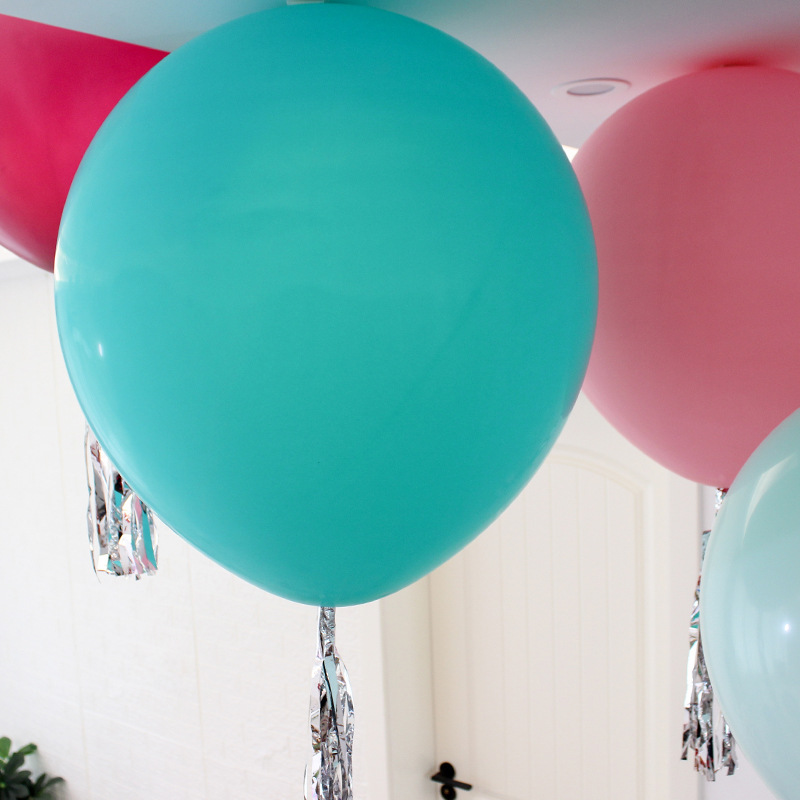 Decoración de cumpleaños engrosada arco de globo macaron de 18 pulgadas diseño de escena de látex de globo a prueba de explosiones grande