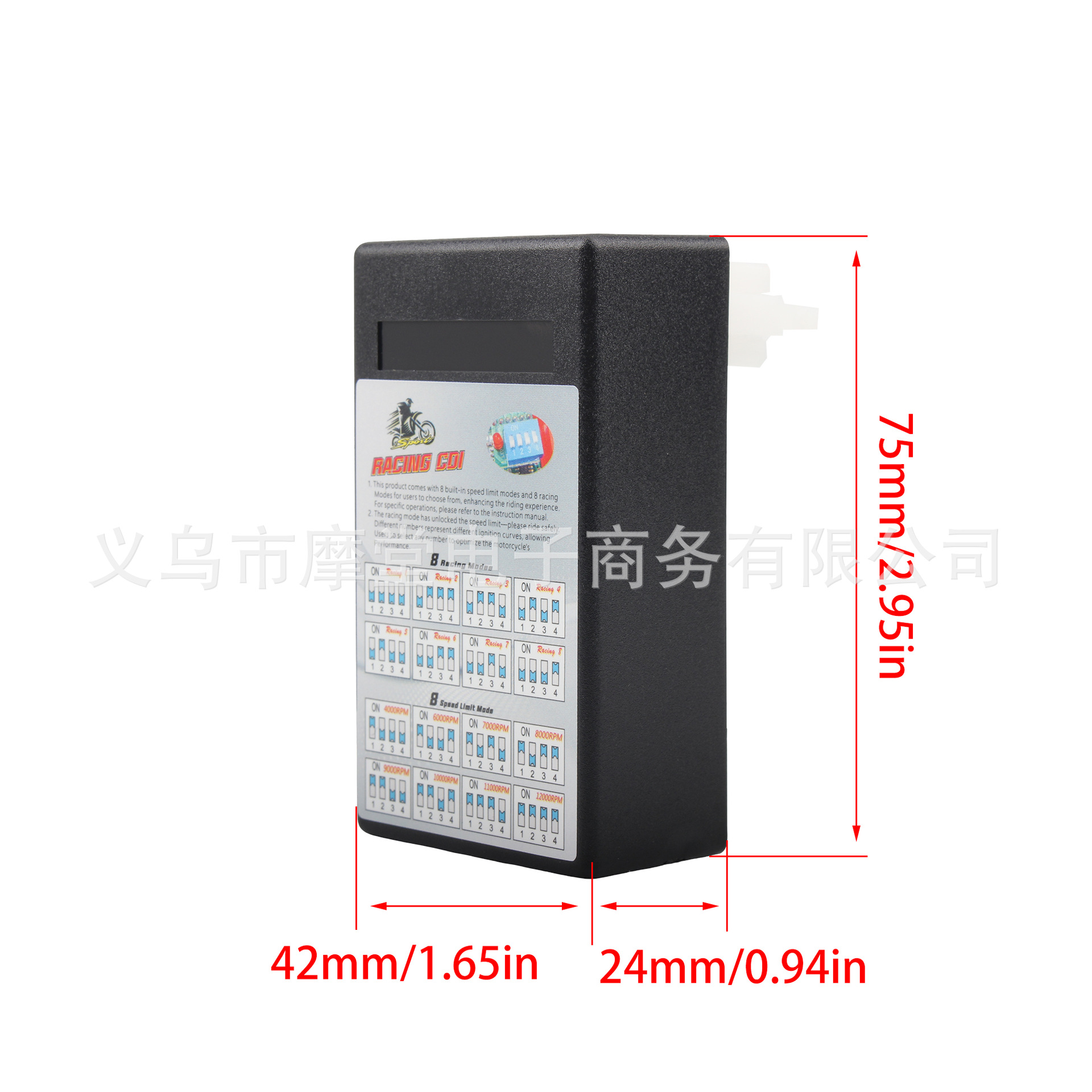 Motorcycle Igniter Cdi Transparent Plastic Dc Modified Dial Code Igniter Chip-Type Igniter with Adjustment