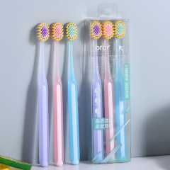 New Wide Head Soft Bristle Toothbrush Couple Pack Family Pack of Three Toothbrushes Adult Teeth Cleaning Gum Protection Toothbrush Wholesale