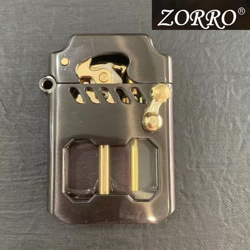 本物のゾロ灯油ライターワンクリック射出サイバーメカ透明倉庫ロッカーアームクラシックライター卸売男性|undefined