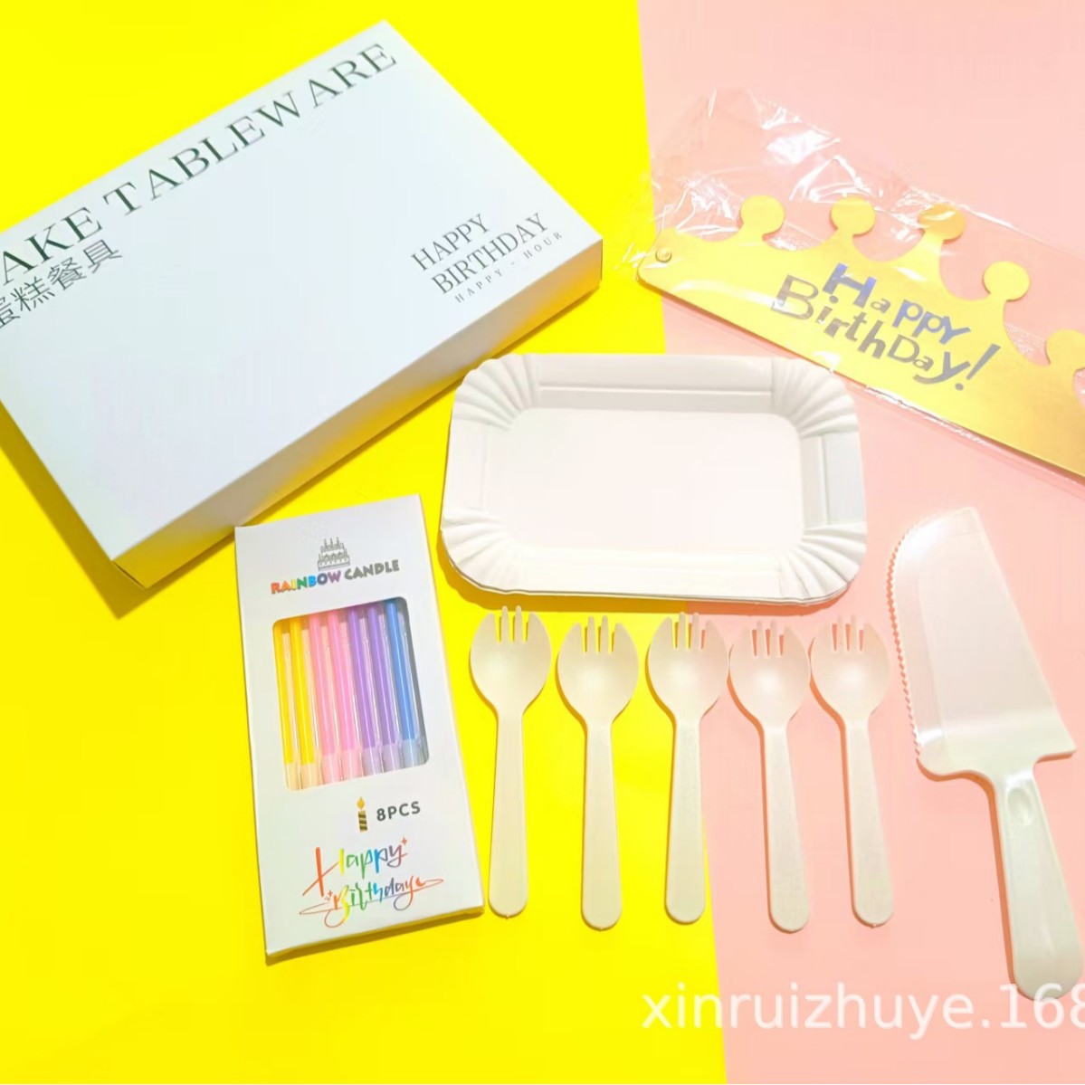 Juego de Vajilla Desechable con Platos de Papel para Fiesta de Cumpleaños