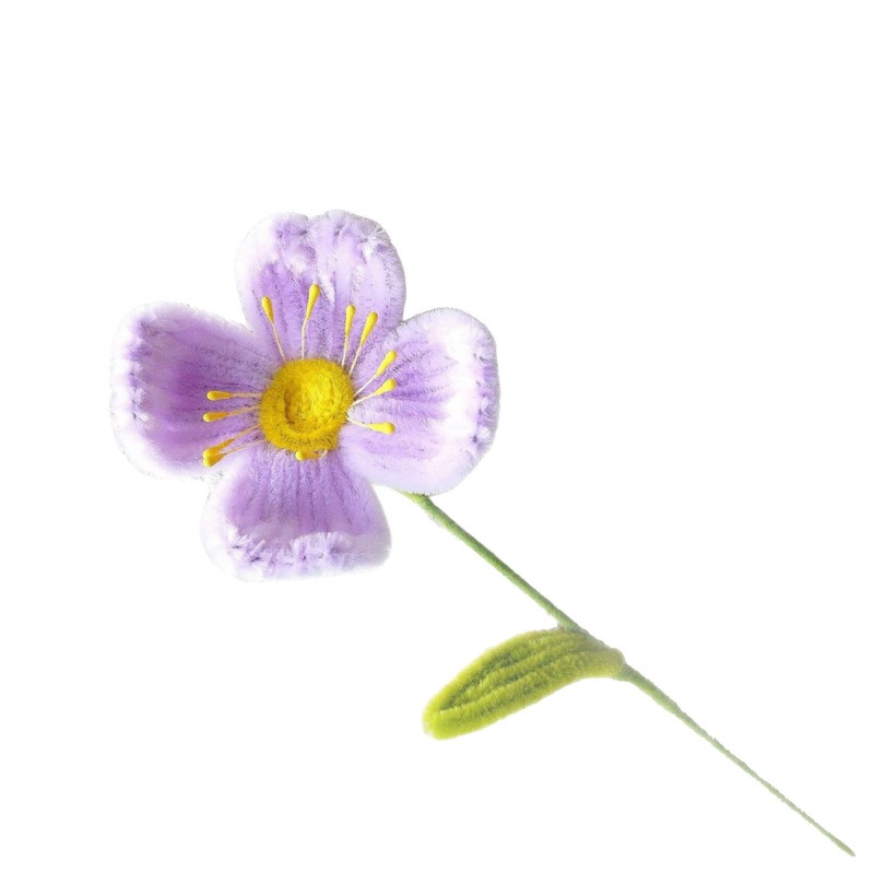 完成したシングルツイストスティック造花DIYブーケ、教師やクラスメートへのギフトとして、卒業記念品としてユリ|undefined
