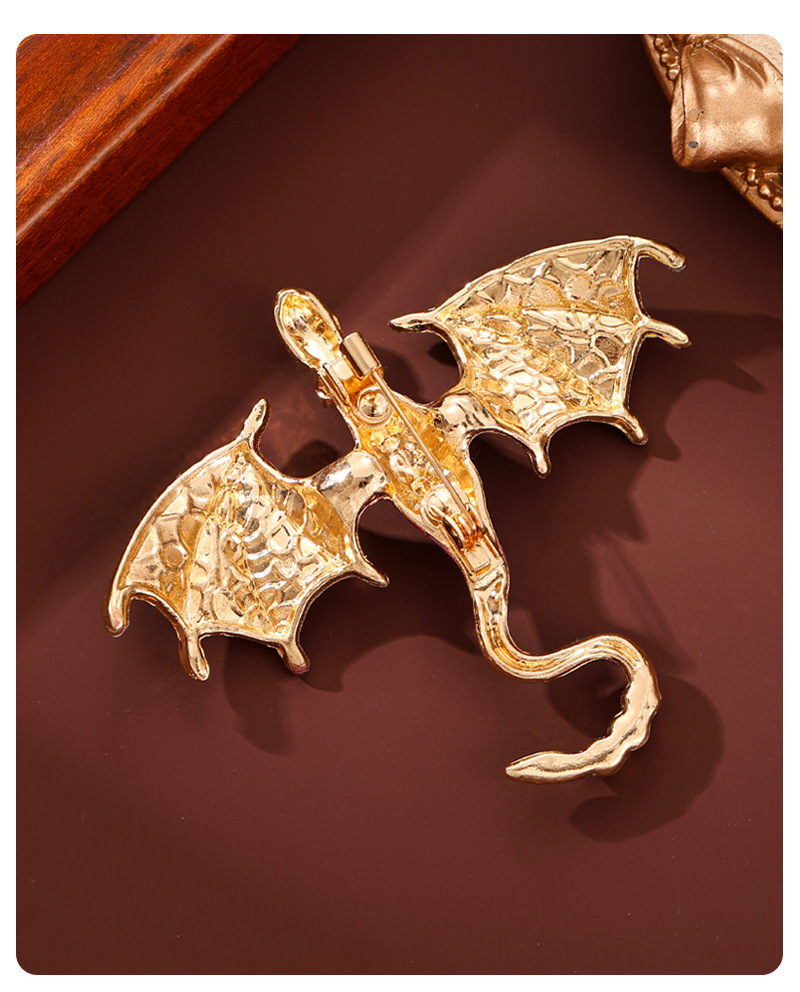 Eco-friendly material multi-color dragon brooch, 8 styles of enamel pins, fantasy Chinese style, dark fantasy, versatile collectible badge