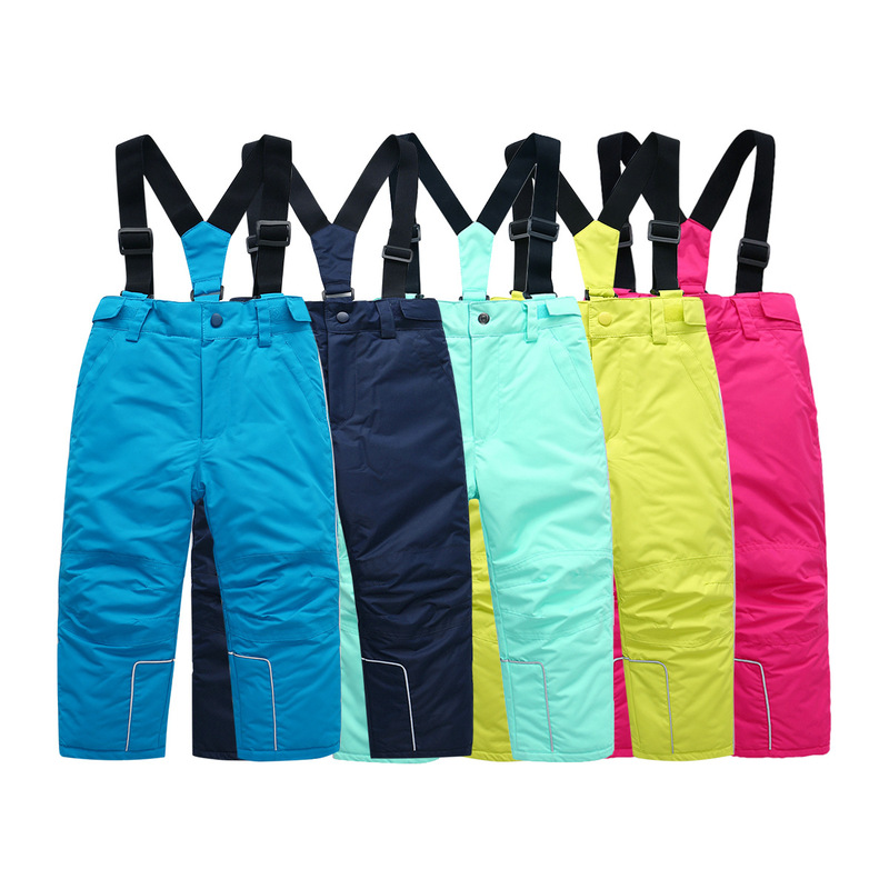 Factory direct selling low price wholesale HONEYKING outdoor children's charge pants padded quilted ski pants
