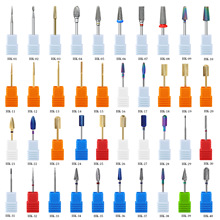 跨境直供美甲合金打磨头前置处理去死皮快速卸甲双向卸甲磨头合集