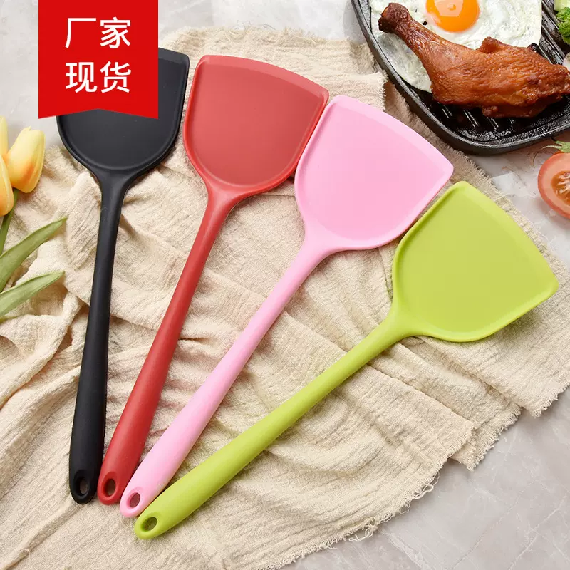 厂家供应中式硅胶锅铲不粘锅铲静音不伤锅炒菜铲厨房烹饪勺铲铲子