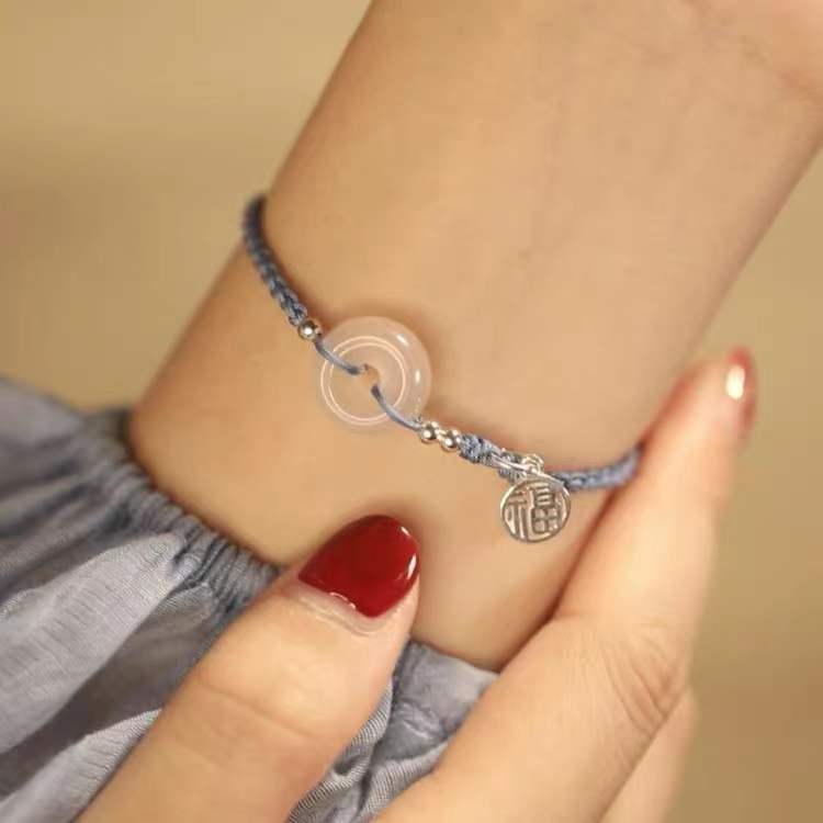 Protective amulet white jade