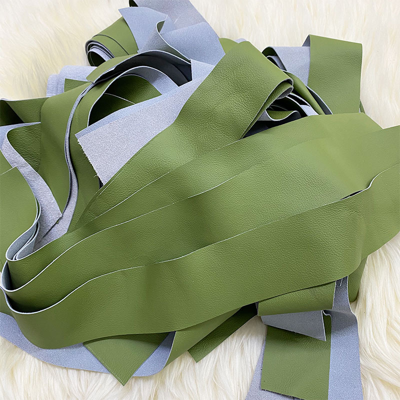 浅绿色开条牛皮带条防滑缠绑带车把手吸汗真皮带