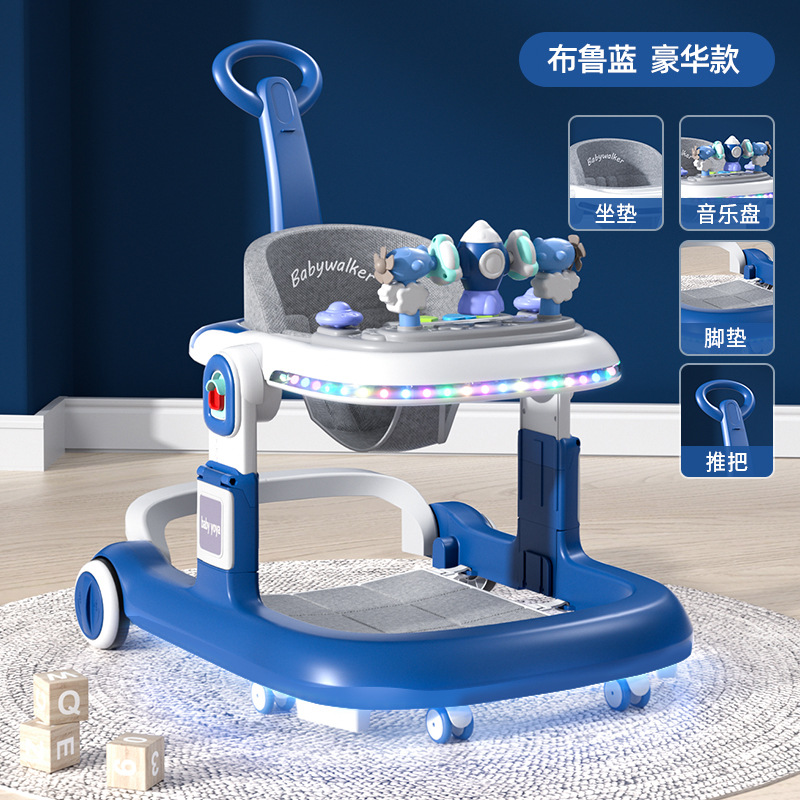 El andador para bebés y niños pequeños es anti-vuelco durante 6-18 meses.