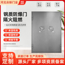 锅炉房钢制防爆门化工厂用抗爆门超大特种钢制防爆门实验室密闭门
