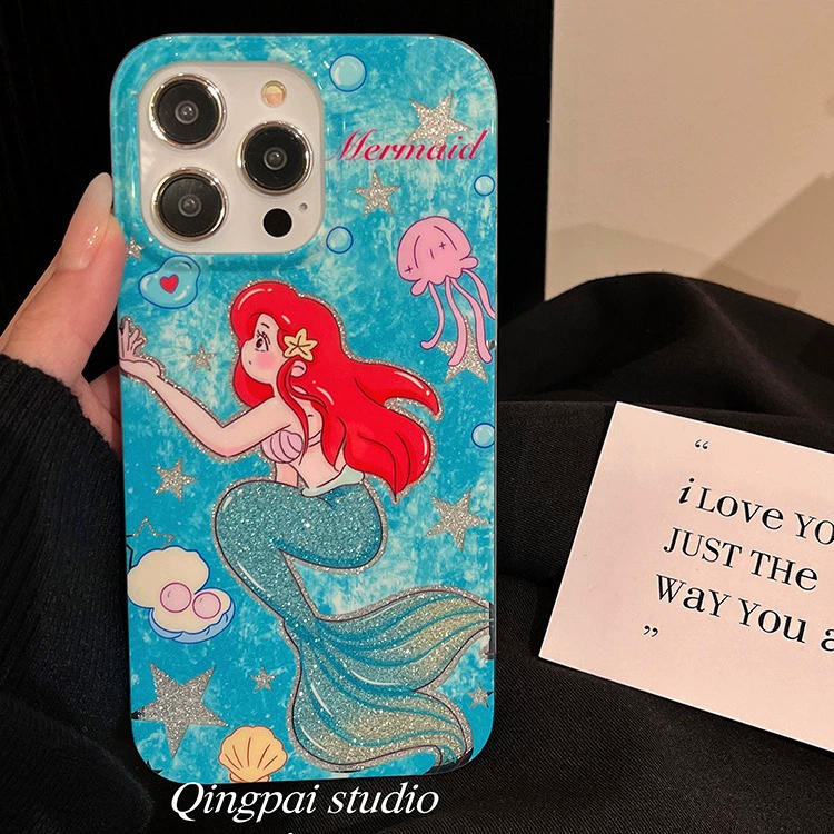 Яблоко, синий совместимый iPhone14 Pro, iPhone 15, чехол для телефона, iphone, интернет-знаменитость