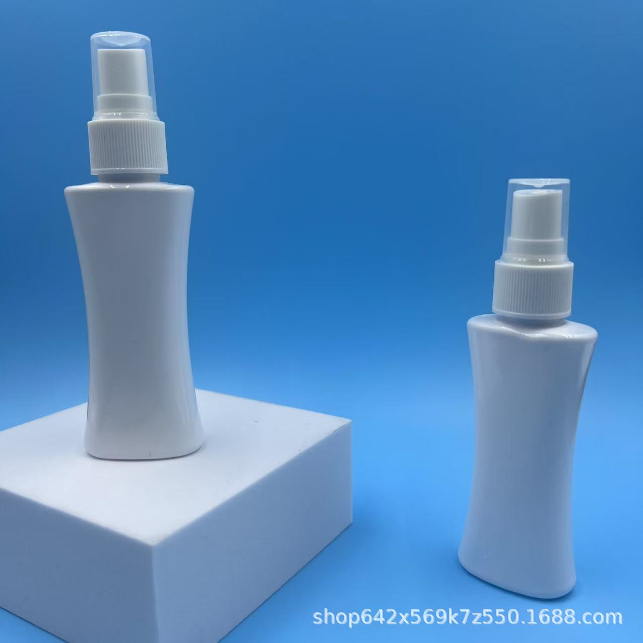 厂家PET50ml驱蚊水花露水瓶异形瓶化妆收腰喷雾瓶塑料包装空瓶