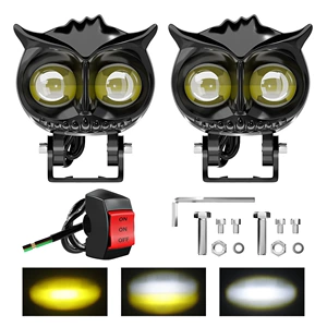Cross-Border Hot-Selling Motorcycle Led Headlight Modification Cat-Eye Front Spotlight Eagle-Eye Electric Vehicle External Auxiliary Headlight