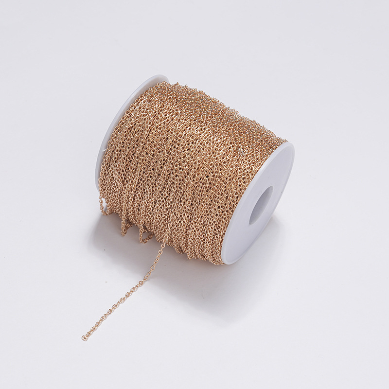 cadena DIY cadena de joyería cadena cruzada redonda cadena O cadena cadena O cadena cadena de joyería