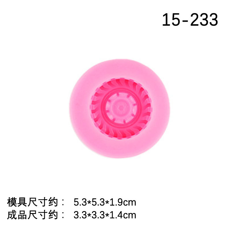 Neumático de coche fondant molde de silicona decoración de la torta de chocolate molde de hornear mesa de postre europeo decoración en stock