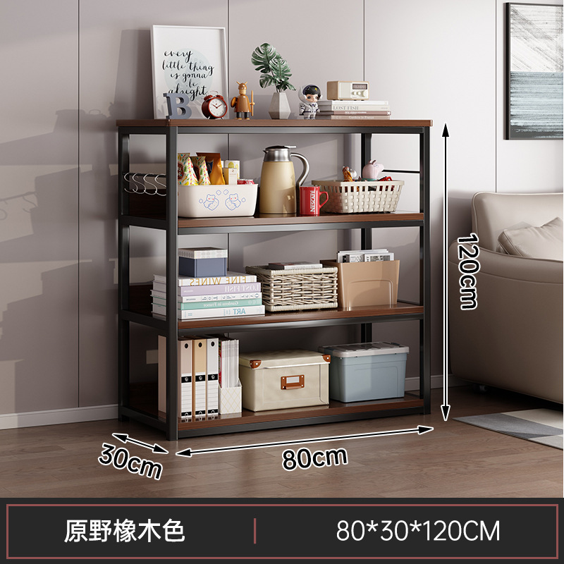 Estante de libro Estante de almacenamiento de piso Estante de almacenamiento integrado para el hogar Estante de almacenamiento de archivos de escritorio de oficina simple contra la pared Estante de almacenamiento pequeño