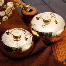 工厂直供纯铜汤婆子 纯铜加厚注热水袋暖手宝复古风脚炉壶烫捂子