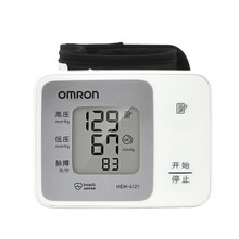 欧姆龙电子血压计医用手腕式HEM-6121 家用全自动一键血压测量仪