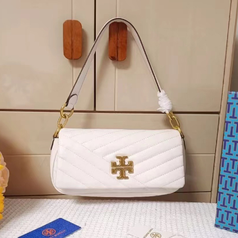 Tortyburch 新しいバゲットバッグ、ラムスキン脇の下バッグ、ファッショナブルで多用途なシングルショルダークロスボディバッグ、ポータブルスモールスクエアバッグ|undefined