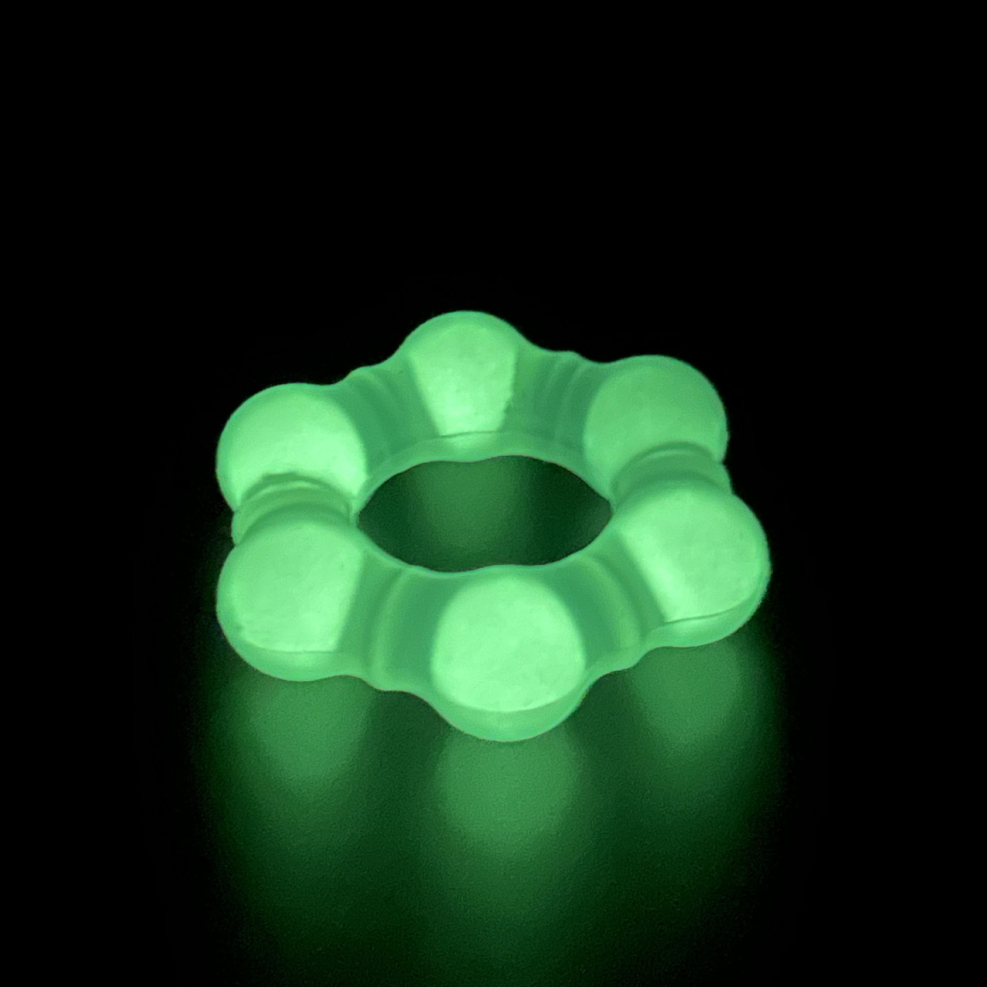 Luminous Liquid Silicone Locking Ring, Manual Delay Cock Ring for Men — detail image 12