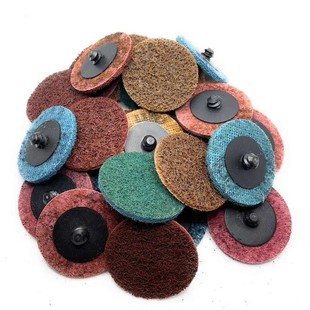 Cross-Border 2inch 3inch Nylon Non-Woven Twist-Lock Sanding Disc Polishing Pad Sanding Wheel Angle Grinder