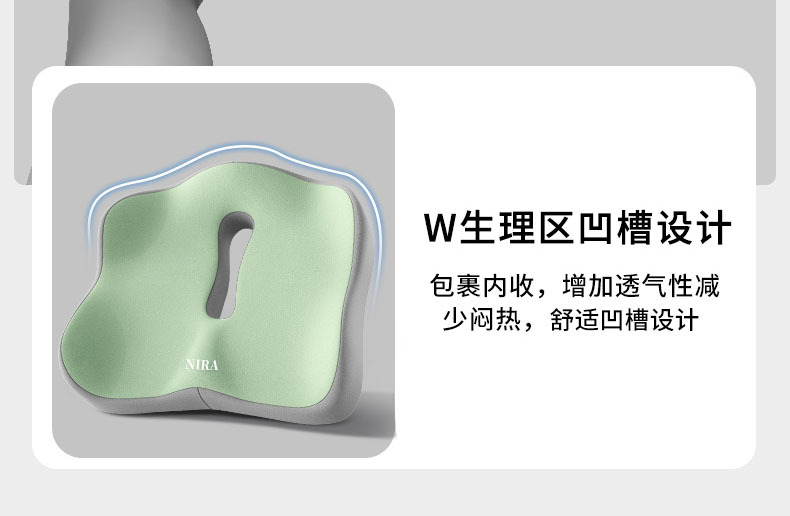 Cross-Border Wholesale Cushion, Memory Foam Cushion, Long-Term Sitting, Not Tired, Backrest Integrated Cushion, Breathable Butt Cushion, Lumbar Support Set