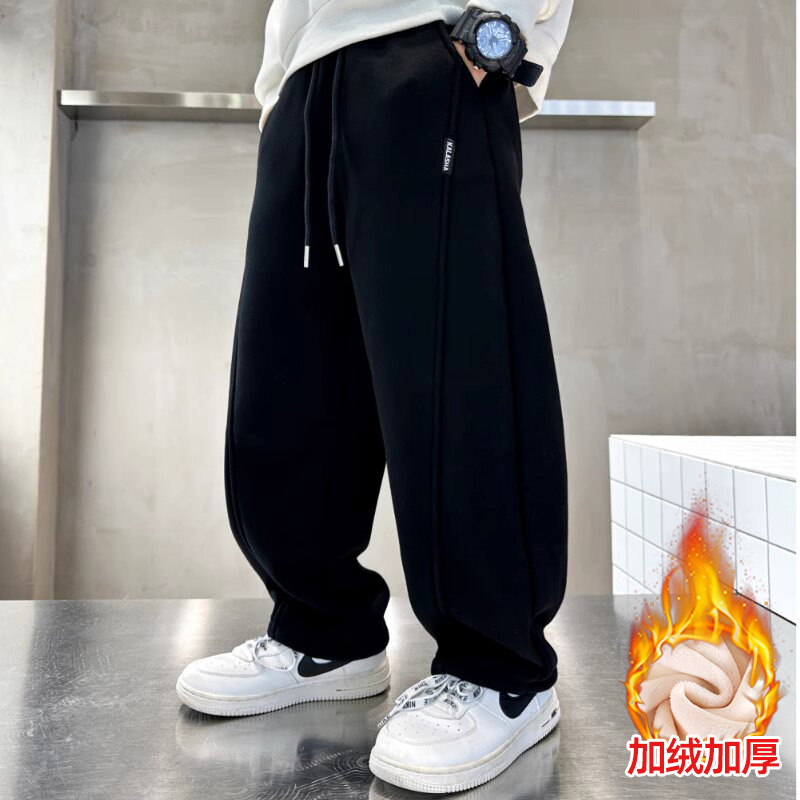 预售7天！！！新款秋季儿童棉质弯刀裤洋气百搭休闲男女童长裤