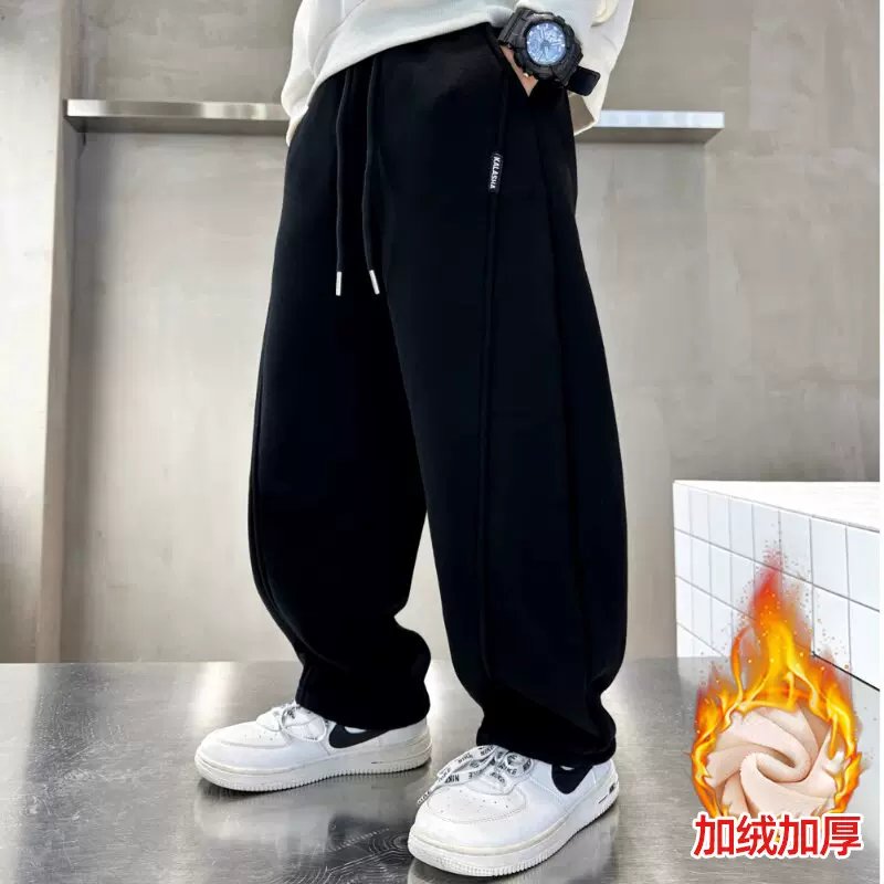 预售7天！！！新款秋季儿童棉质弯刀裤洋气百搭休闲男女童长裤