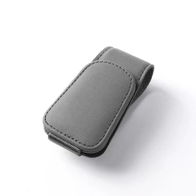 Cross-Border Car Glasses Clip, Ultra-Fiber Car Glasses Clip/Bill Clip - grey